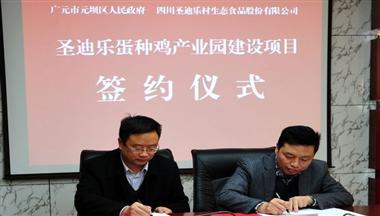圣迪樂廣元蛋種雞產(chǎn)業(yè)園項目成功簽約