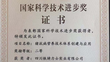 鐵騎力士三獲國(guó)家科技進(jìn)步二等獎(jiǎng)